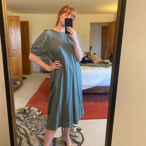 Zara seafoam structured dress